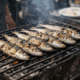 Sardinhas Assadas sur barbecue