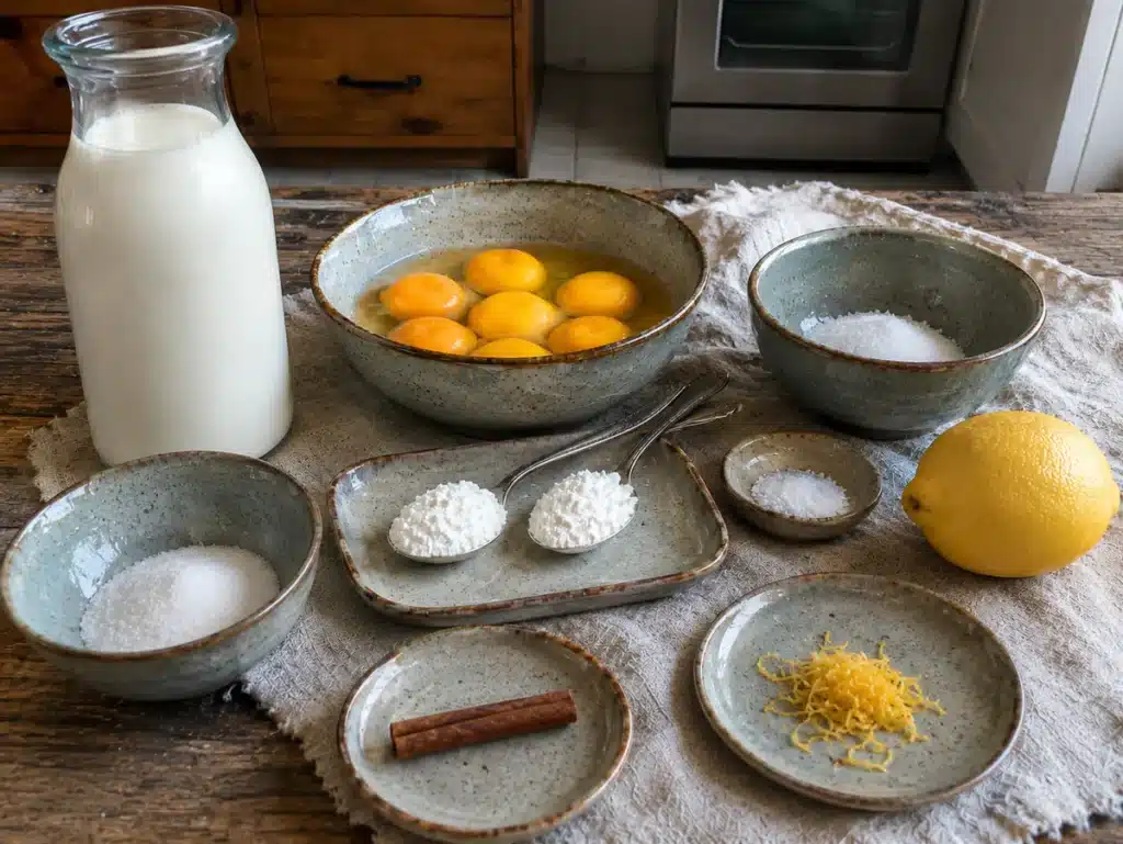 Ingrédients du Leite creme portugais pour 6 personnes